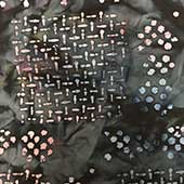 Gray Abstract Square Print Fabric